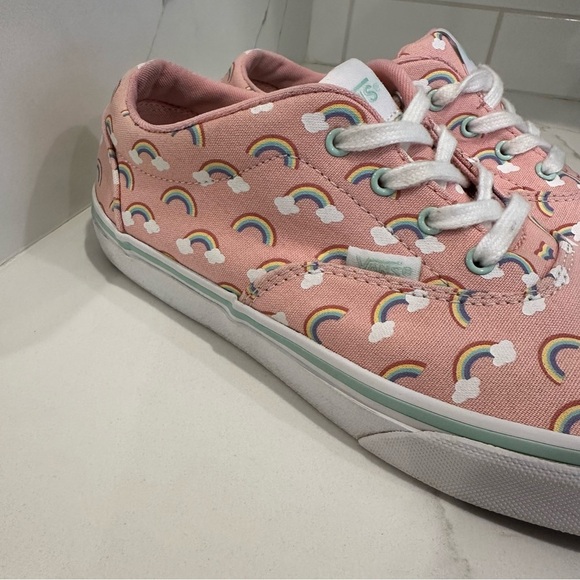 Vans Youth Kids Girls Doheny Rainbows Shoes Sneakers Size Missy 6 Pink Lace Up - Picture 4 of 14